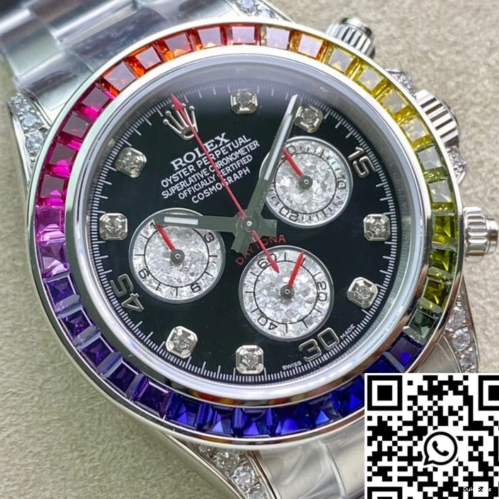 116599 Dial TW Daytona Factory RBOW Diamond Rolex 0413